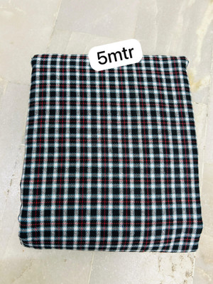 One clique shop Wool Checkered Salwar Suit Material
