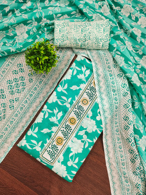 Divastri Cotton Blend Printed Salwar Suit Material