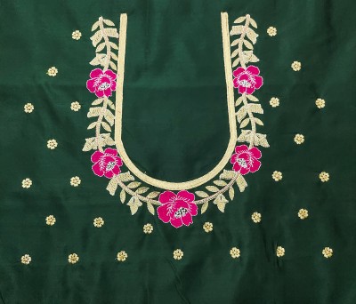 RAJVILASH Cotton Silk Embroidered Blouse Material