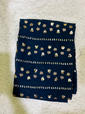 Sumitras Chiffon Embroidered Blouse Material