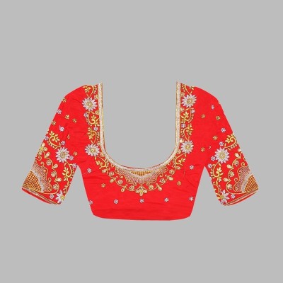 ORIGINEXCLUSIVE Art Silk Embroidered Blouse Material