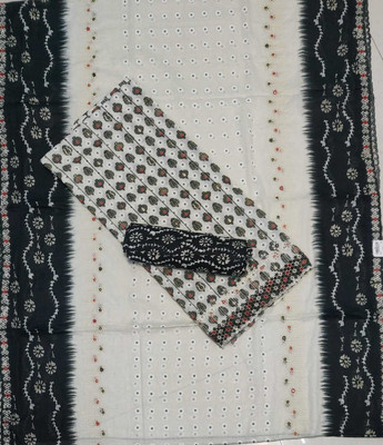 ADAB SAREES Cotton Blend Printed Salwar Suit Material