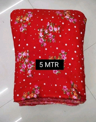 HOC Crepe Floral Print Kurta Fabric