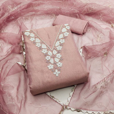 NEGRONI Cotton Blend Solid Salwar Suit Material