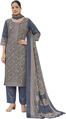 Soul Essence Wool Printed Salwar Suit Material