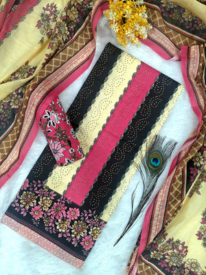 Zubeda Fashion Pure Cotton Printed Salwar Suit Material