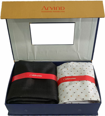 Arvind Cotton Blend Printed Shirt & Trouser Fabric