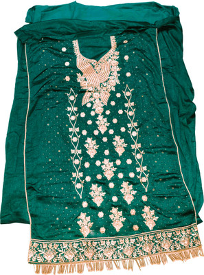 MN FASHION Silk Blend Embellished Salwar Suit Material