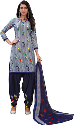 DUTT TEXTILE Crepe Printed Salwar Suit Material