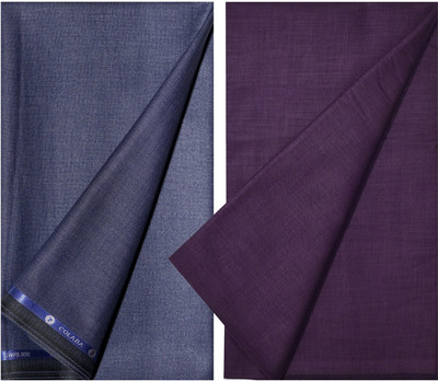 KUNDAN SULZ GWALIOR Cotton Linen Self Design Shirt & Trouser Fabric