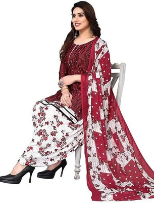 KUMBHARI Cotton Blend Solid, Printed, Self Design Salwar Suit Material