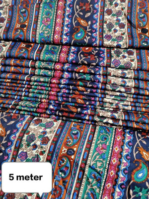 SKYVILLA Crepe Animal Print Kurta Fabric