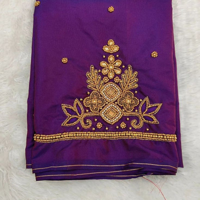 cutyfab Art Silk Embroidered Blouse Material