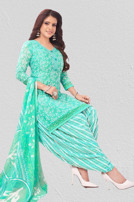 laxmi creation Pure Cotton Printed Kurta & Patiyala Material