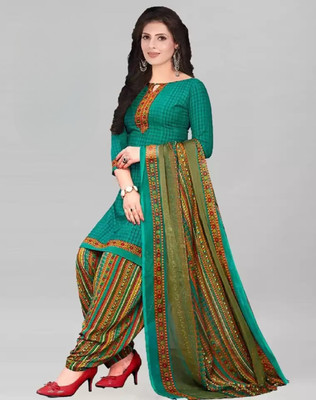 Om Creation Crepe Printed Salwar Suit Material