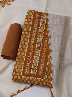 Meena Bazaar Cotton Blend Printed Salwar Suit Material