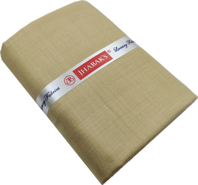 JHABAK'S Cotton Blend Solid Shirt Fabric