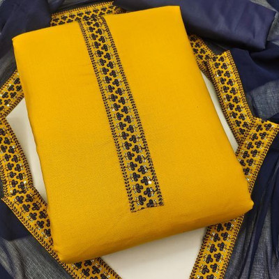 SGCRETION Cotton Blend Solid Kurta Fabric