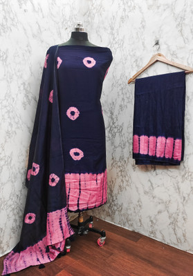 Aumki Chanderi Printed Salwar Suit Material