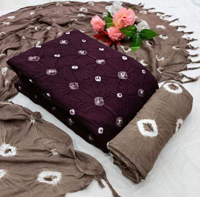 THESIYA FAB Georgette Self Design Kurta & Churidar Material