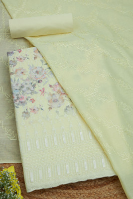 soch Cotton Blend Floral Print Salwar Suit Material