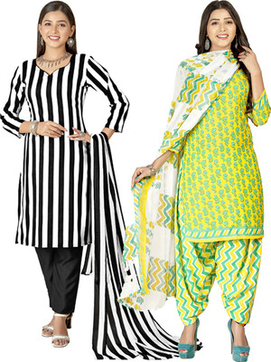 Kashvi Crepe Floral Print Salwar Suit Material