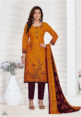 Palak Textiles Cotton Blend Printed Salwar Suit Material