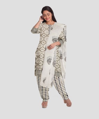 Omkar Traders Cotton Blend Printed Salwar Suit Material