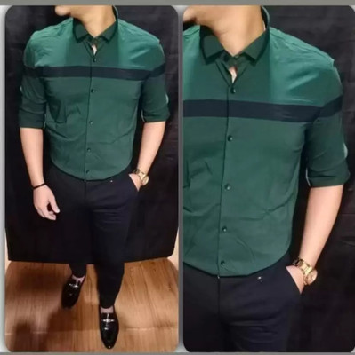 Rbb Polycotton Colorblock Shirt & Trouser Fabric