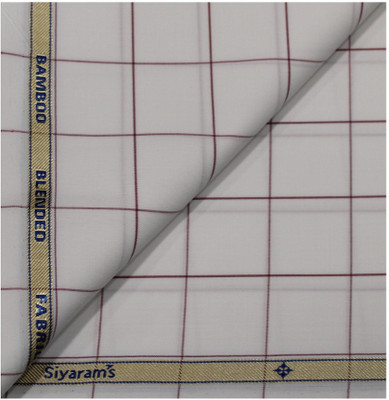 siyarams Pure Cotton Checkered Shirt Fabric