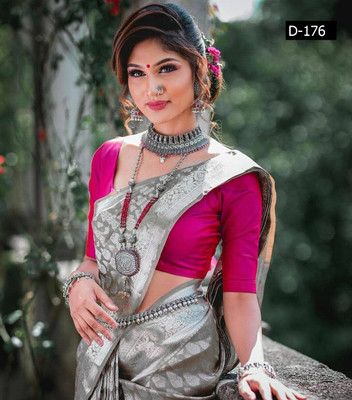 PITHAVADIWALA Jacquard Self Design Blouse Material