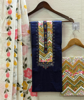 krishna boutique Pure Cotton Printed Salwar Suit Material