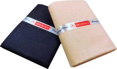 JHABAK'S Cotton Linen Self Design Shirt & Trouser Fabric