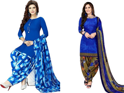 VERCO Crepe Printed Salwar Suit Material