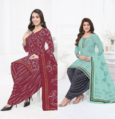 SEWDHAGA Crepe Self Design Salwar Suit Material