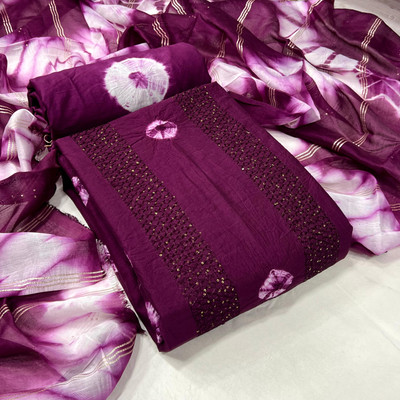 JATADHAR FAB Viscose Rayon Embroidered Salwar Suit Material