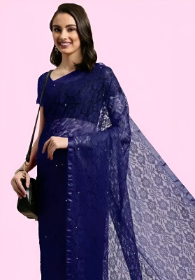 HouseOfCommon Net/Lace Embellished Blouse Material