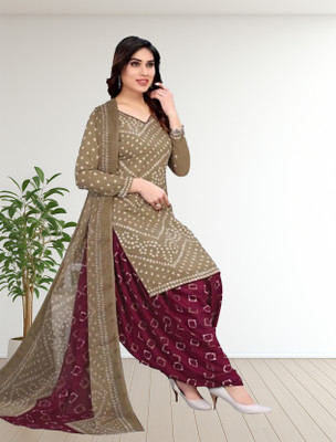 jalpa fashion Crepe Printed Salwar Suit Material
