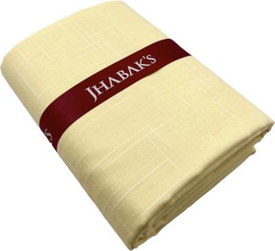 JHABAK'S Cotton Linen Self Design Shirt Fabric