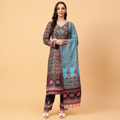 starmoda Wool Printed Salwar Suit Material