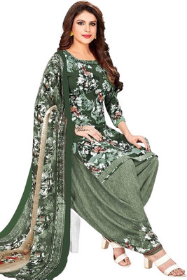 AYKA CLOTHINGS Crepe Printed Salwar Suit Material