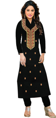Amrit Trading Co Wool Embroidered Salwar Suit Material