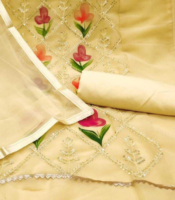 FUSIONVALLEY Georgette Printed Salwar Suit Material