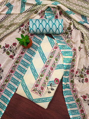 Jaipur Kurti Pure Cotton Floral Print Salwar Suit Material