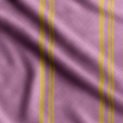 Soimoi Pure Cotton Striped Multi-purpose Fabric