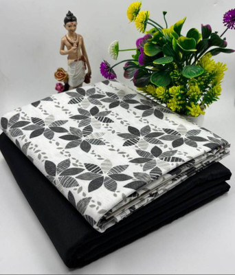 RD CREATION Polycotton Floral Print Shirt & Trouser Fabric
