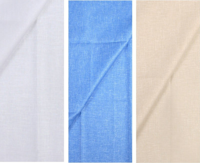 KUNDAN SULZ GWALIOR Cotton Linen Self Design Shirt Fabric