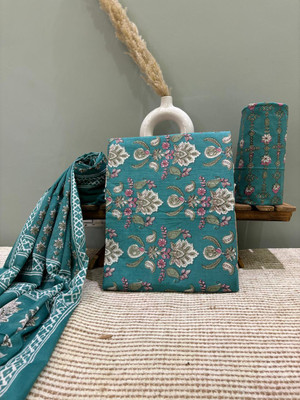 KWATCHI Pure Cotton Printed Salwar Suit Material