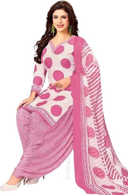SAPTAPADI DESIGNER Crepe Printed Salwar Suit Material