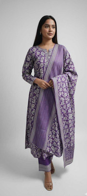 Chingaari Cotton Blend Floral Print Kurta Fabric